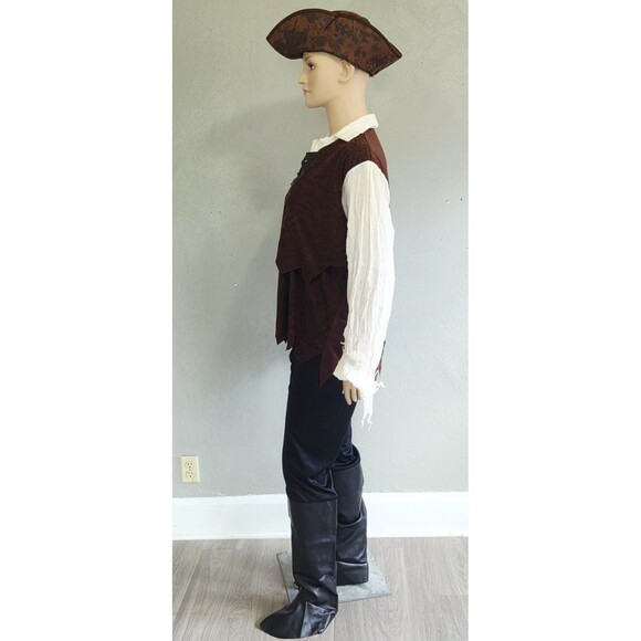 Rubies Pirate Costume Unisex Adult XL Halloween Outfit Complete 3 Piece Set - Picture 4 of 16